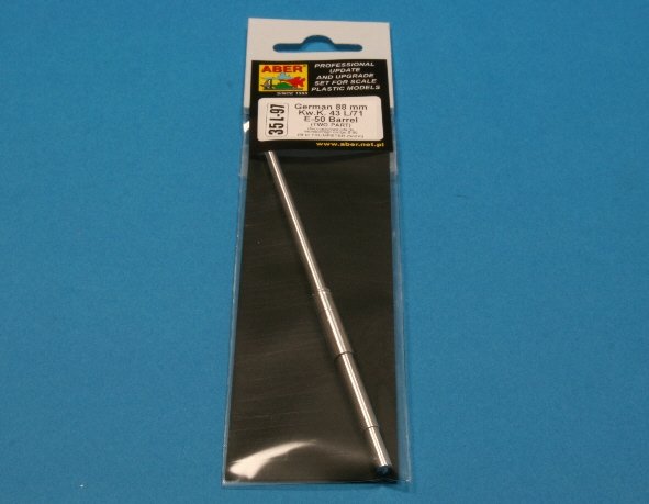 Aber 35L-097 Lufa do niemieckiego czołgu E-50 (dwuczęściowa) (TRU) 1/35 – immagine 3