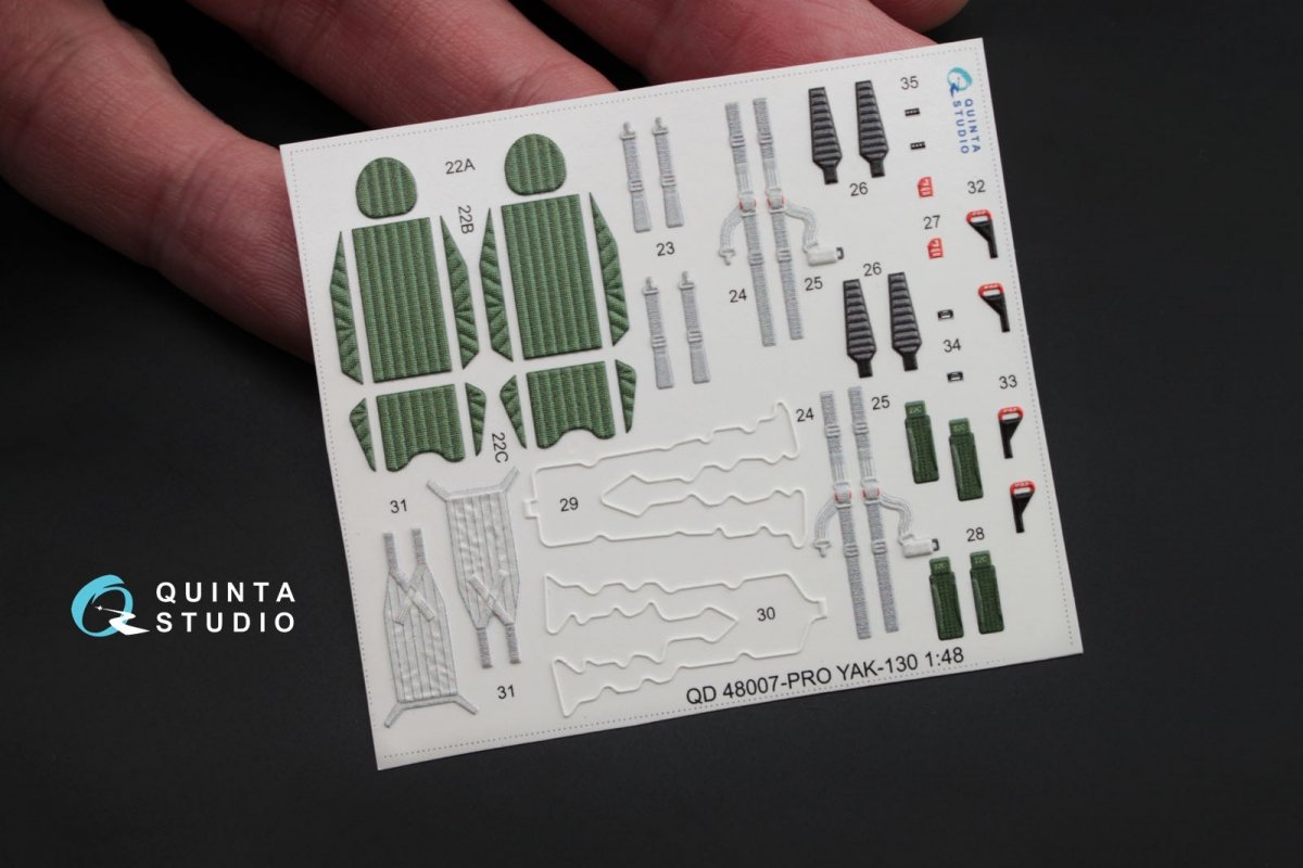 Quinta Studio QD48007 Yak-130 3D-Printed &amp;amp; coloured Interior on decal paper (for Zvezda kits) 1/48 – Bild 4