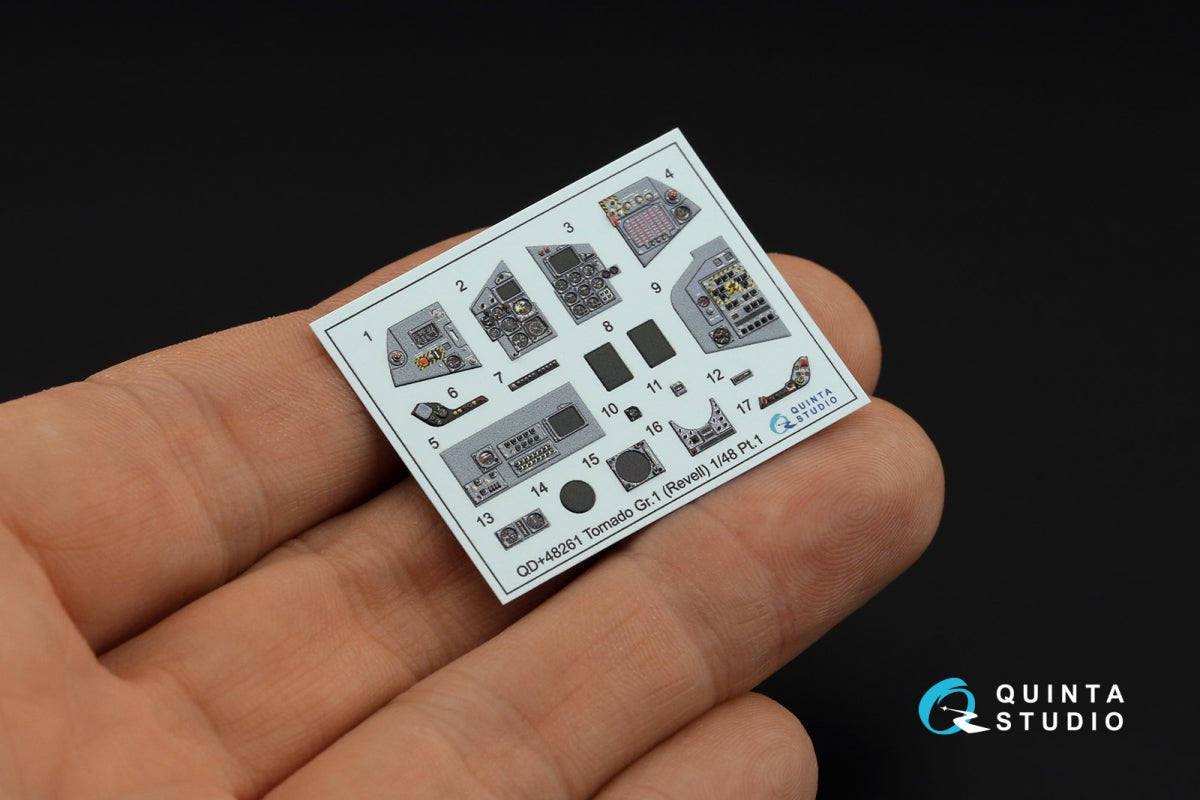 Quinta Studio QDS+48261 Tornado GR.1 3D-Printed coloured Interior on decal paper (Revell) (small version) (with 3D-printed resin parts) 1/48 – immagine 5