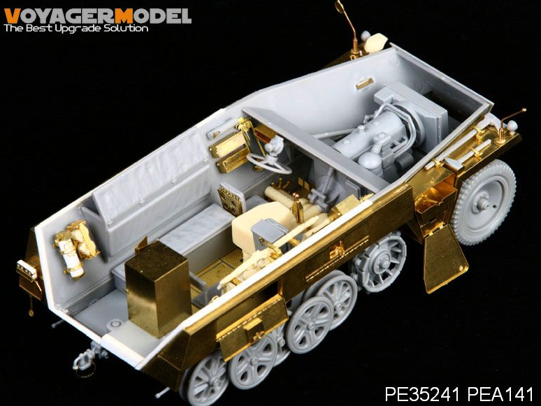 Voyager Model PEA141 WWII German Sd.Kfz.250 NEU Stowage Bins &amp;amp; Fenders (For DRAGON Kit) 1/35 – Bild 3