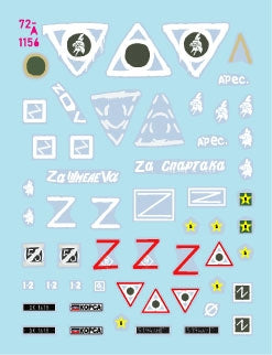 Star Decals 72-A1156 War in Ukraine # 17. BM-21 Grad 122 mm rocket launcher. Russian and Donetsk BM-21 in 2022-23 1/72 – Bild 2