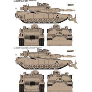 Lame de bulldozer de combat M1A1 FEP Abrams, modèle Rye Field 5048, USMC, échelle 1/35 – image 5