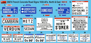 Miniart 35674 Panneaux de signalisation routière en béton français, années 1930-1940. Nord et Est, échelle 1/35 – image 2
