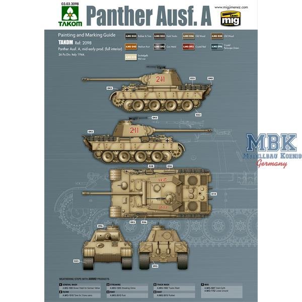 Das Werk DW35010 Panther Ausf.A early / mid Version 1/35 – zdjęcie 4