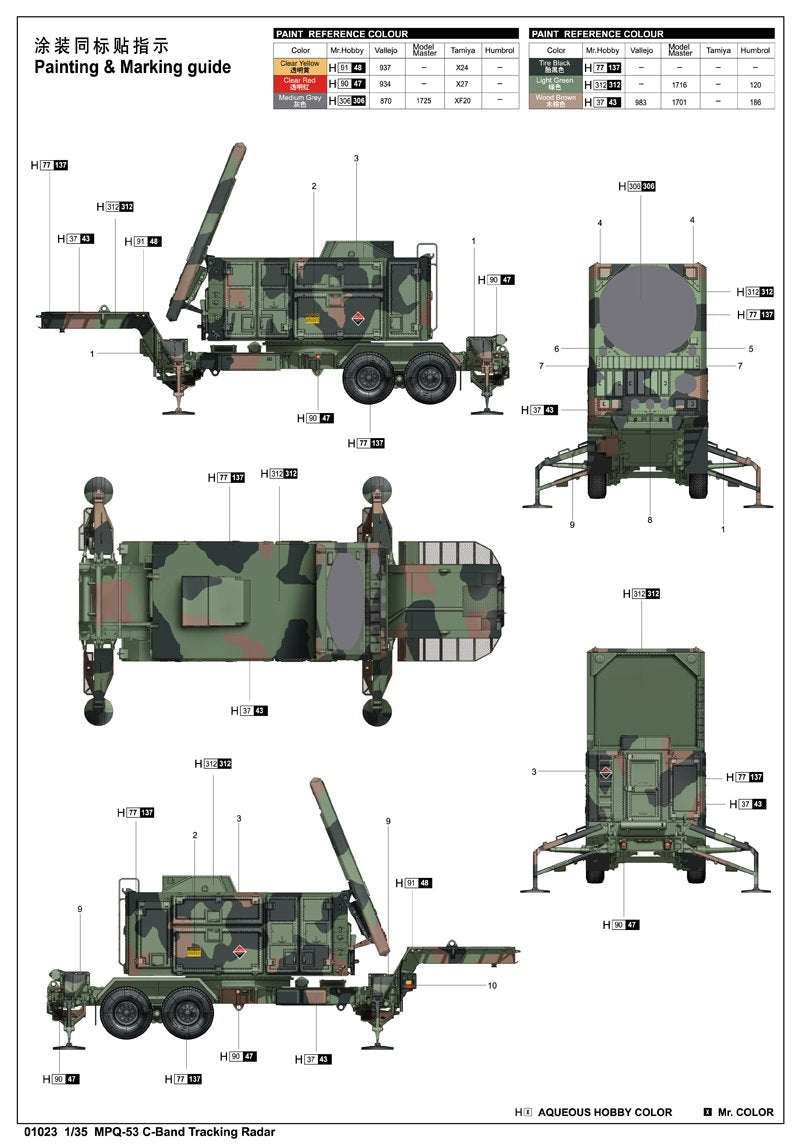 Trumpeter 01023 MPQ-53 C-Band Tracking Radar 1/35 – Bild 3