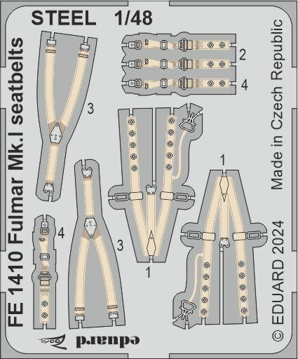 Eduard FE1410 Fulmar Mk. And seatbelts STEEL TRUMPETER 1/48