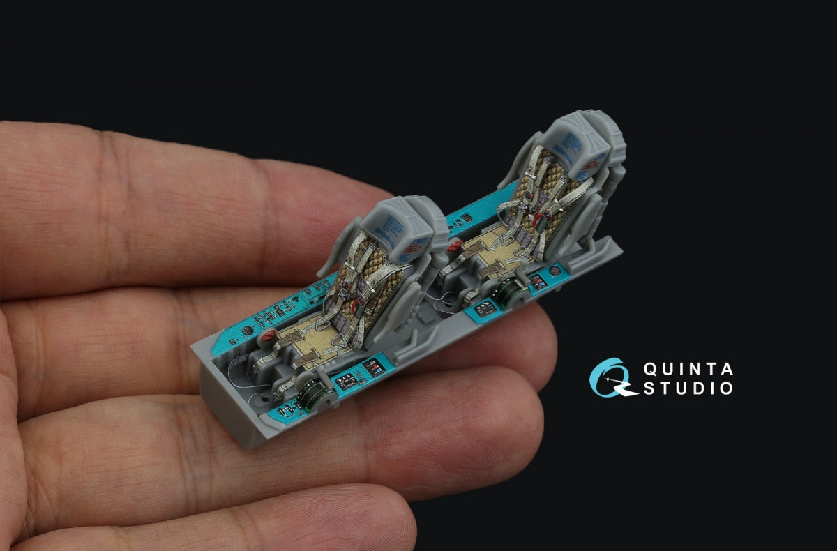 Intérieur coloré imprimé en 3D sur papier décalcomanie Quinta Studio QD48447 MiG-21UM (Trumpeter) 1/48  – image 13