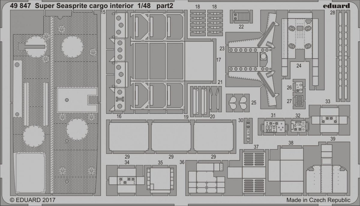 Eduard 49847 Super Seasprite cargo interior 1/48 KITTY HAWK – zdjęcie 2