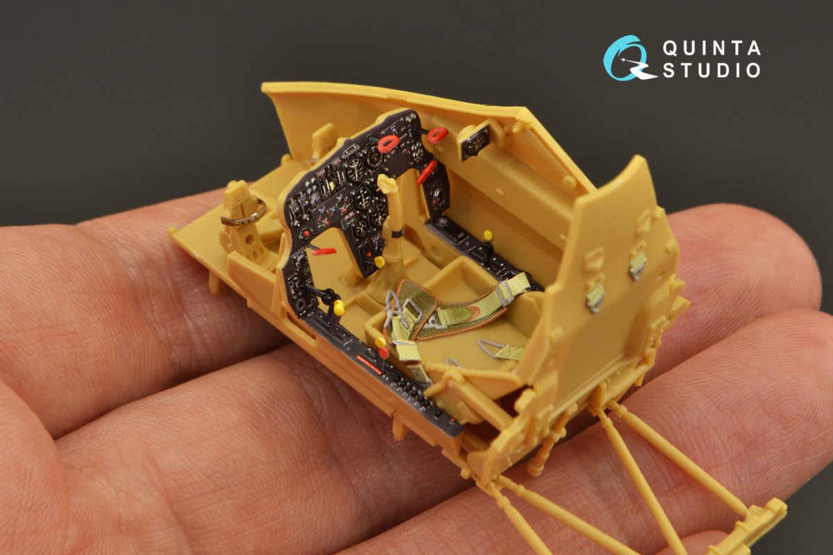 Quinta Studio QD32129 Hs 129B-2 3D-Printed &amp;amp; colored Interior on decal paper (Zoukei-Mura) 1/32 – image 9