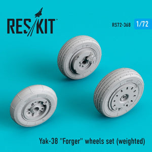 RESKIT RS72-0368 YAK-38 &amp;quot;FORGER&amp;quot; WHEELS SET (WEIGHTED) 1/72