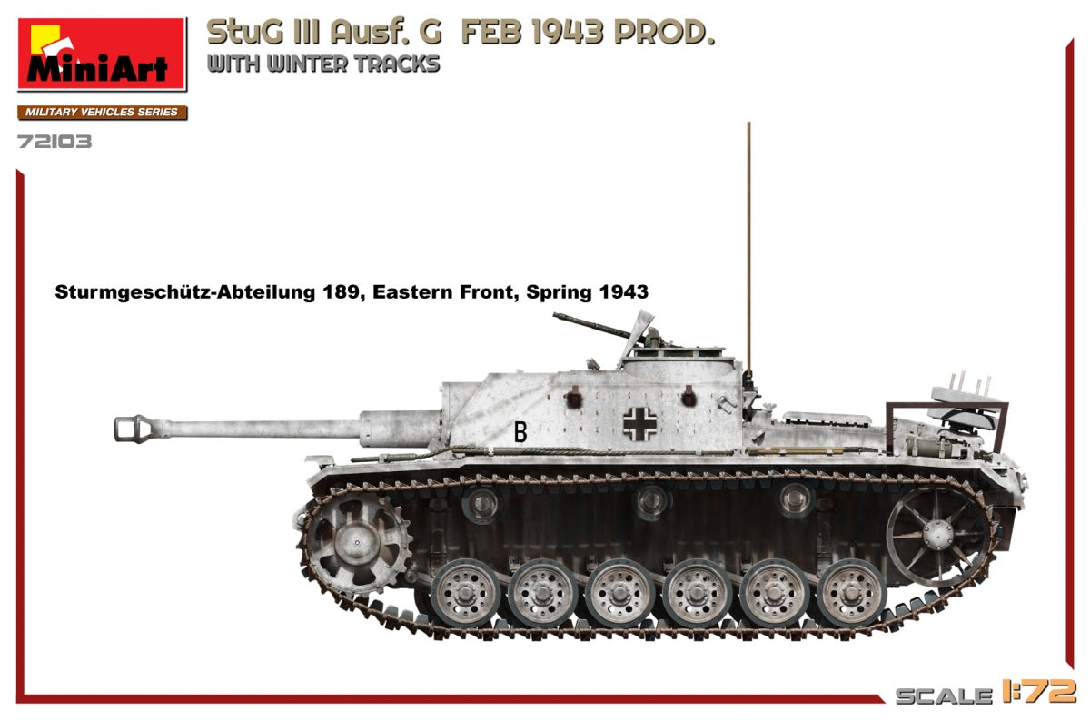 MiniArt 72103 StuG III Ausf. G FEB 1943 PROD. WITH WINTER TRACKS 1/72 – Bild 3