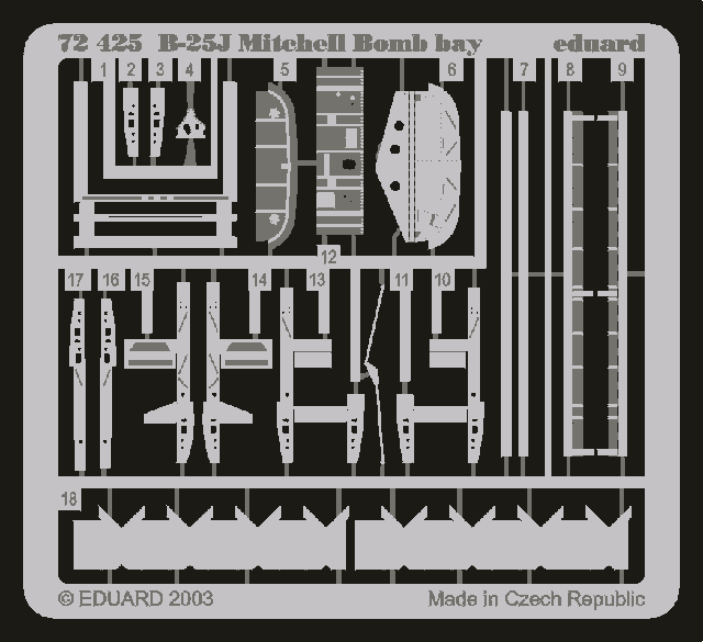 Eduard BIG7201 B-25J 1/72 HASEGAWA – image 4