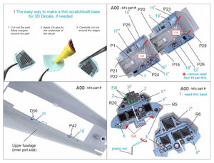 Quinta Studio QDS-32095 Su-30SM 3D-Printed &amp;amp; coloured Interior on decal paper (conversion for Trumpeter Su-30MKK) (Small version) 1/32 – immagine 2