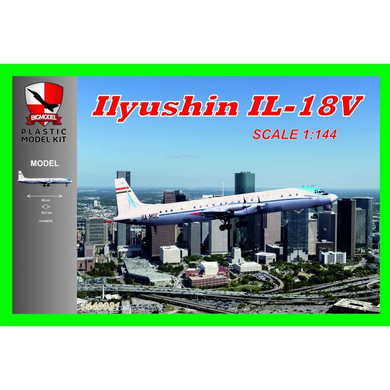 Big Model 1440031 IL-18V Malev 1/144