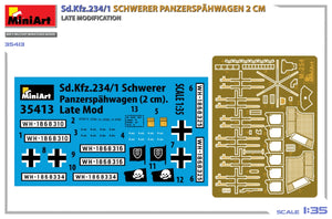 MiniArt 35413 Sd.Kfz.234/1 Schwerer Panzerspähwagen (2 cm). Late Mod 1/35 – imagen 2