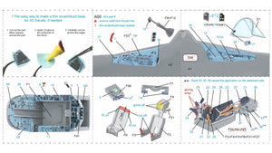 Quinta Studio QD48249 Su-25 3D-Printed &amp;amp; coloured Interior on decal paper (Zvezda) 1/48 – Bild 7