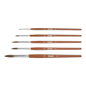 Milan 10461 Blister pack 5 round brushes (goat &amp;amp; synthetic hair) 101 series no 0, 4,6, 8 and 12 – Bild 2