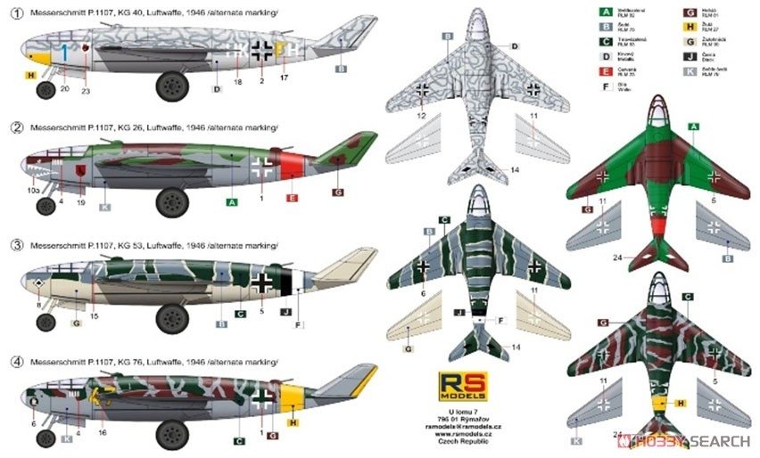 RS Models 92259 Me P.1107/II Aufklärer 1/72 – Bild 7