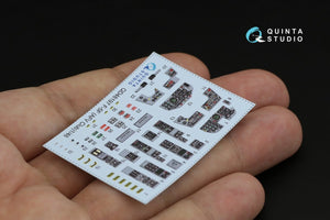 Quinta Studio QD48197 F-5F Tiger II 3D-Printed &amp;amp; coloured Interior on decal paper (for AFV Club ) 1/48 – zdjęcie 10