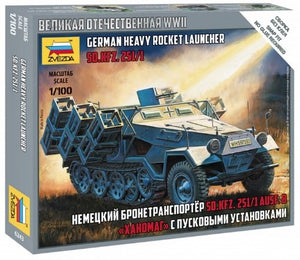 Zvezda 6243 German heavy rocket launcher SD.KFZ.251/1 1/100