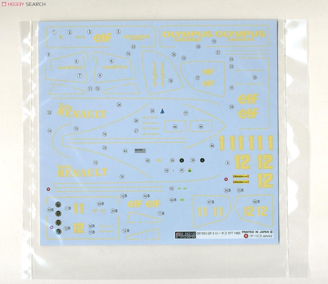 Fujimi 091952 Lotus 97-T-1985 (GP3) Renault 1/24 – Bild 8