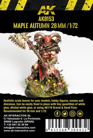 AK Interactive AK8153 MAPLE AUTUMN LEAVES 28MM 1/72 – immagine 3