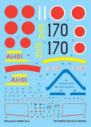 Techmod 48095 - Mitsubishi A6M2 Zero 1/48