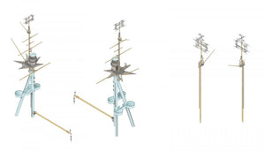 MK1 Design MS-20014 HMS RODNEY MAST&amp;amp;RADAR SET 1/200 – zdjęcie 7
