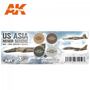 AK Interactive AK11751 US ASIA MINOR SCHEME (IIAF / IRIAF AIRCRAFT COLORS) 4x17 ml – immagine 2