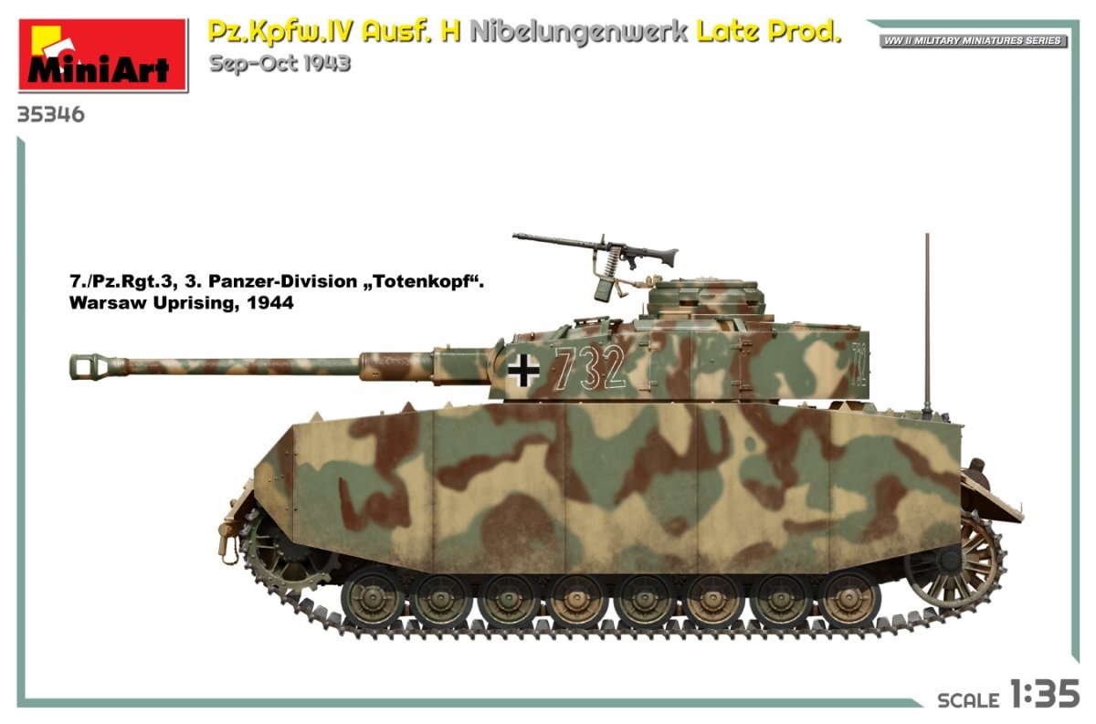 MiniArt 35346 Pz.Kpfw.IV Ausf. H Nibelungenwerk Late Prod. Sep-Oct 1943 1/35 – imagen 6
