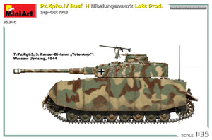MiniArt 35346 Pz.Kpfw.IV Ausf. H Nibelungenwerk Late Prod. Sep-Oct 1943 1/35 – imagen 6
