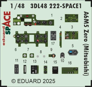 Eduard 3DL48222 A6M5 Zero (Mitsubishi) SPACE EDUARD 1/48 – image 3