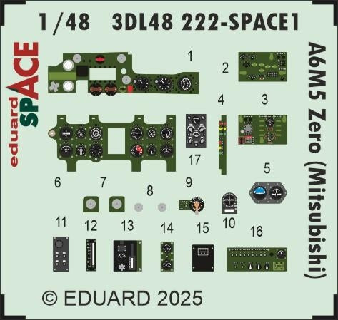 Eduard 3DL48222 A6M5 Zero (Mitsubishi) SPACE EDUARD 1/48 – image 3