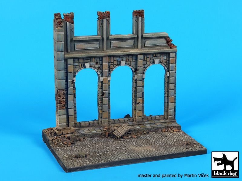 Black Dog D48002 House ruin (Europe) base 1/48 – immagine 3