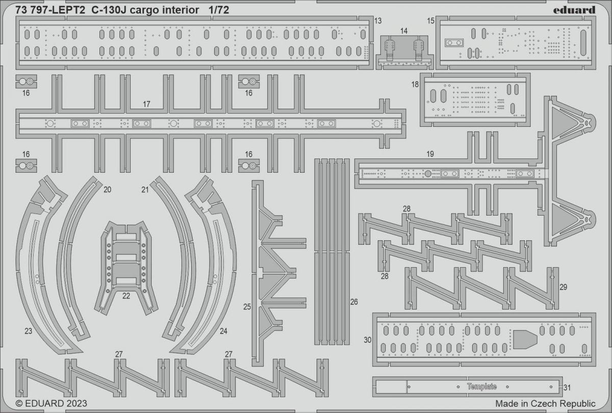 Eduard 73797 C-130J cargo interior ZVEZDA 1/72 – Bild 2