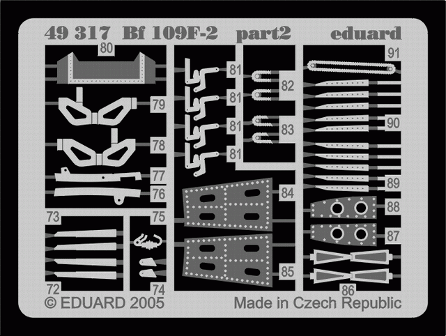 Eduard 49317 Bf 109F-2 1/48 Hasegawa – Bild 3