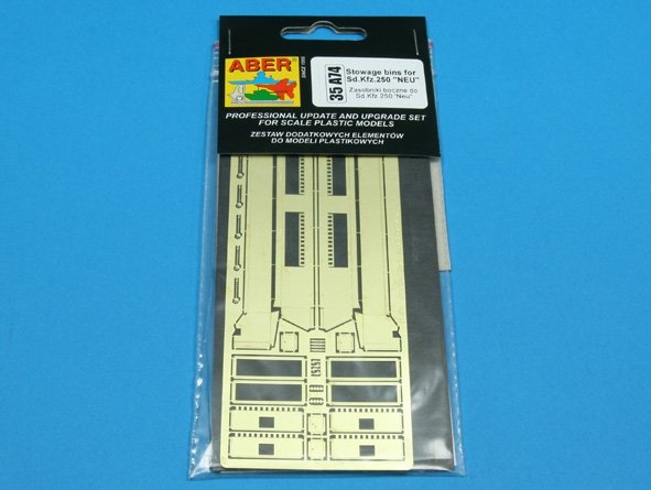 Aber 35A074 Bacs de rangement pour Sd.Kfz. 250 Neus (1/35) – image 3