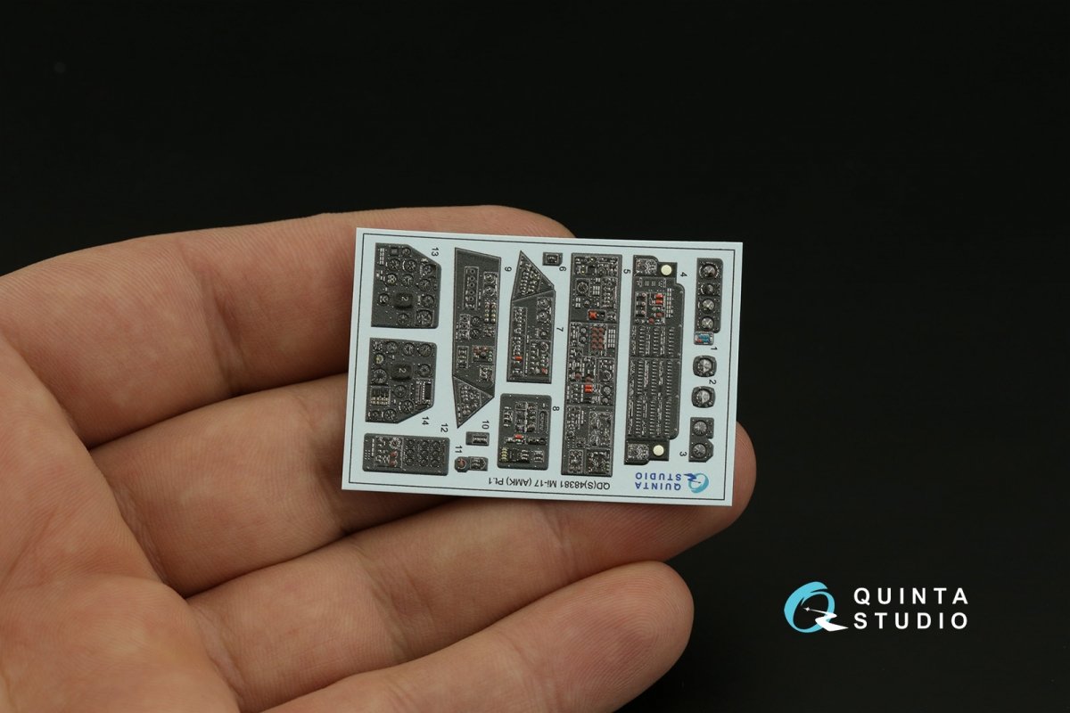 Quinta Studio QDS-48381 Mi-17 3D-Printed &amp;amp; coloured Interior on decal paper (AMK) (Small version) 1/48 – immagine 4