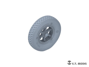 E.T. Model P35-132 WWII German Sd.Kfz.7(8t) Sagged Front Wheels &amp;amp; Spare Wheel Type.1 for Dragon / Trumpeter kit 1/35 – zdjęcie 2