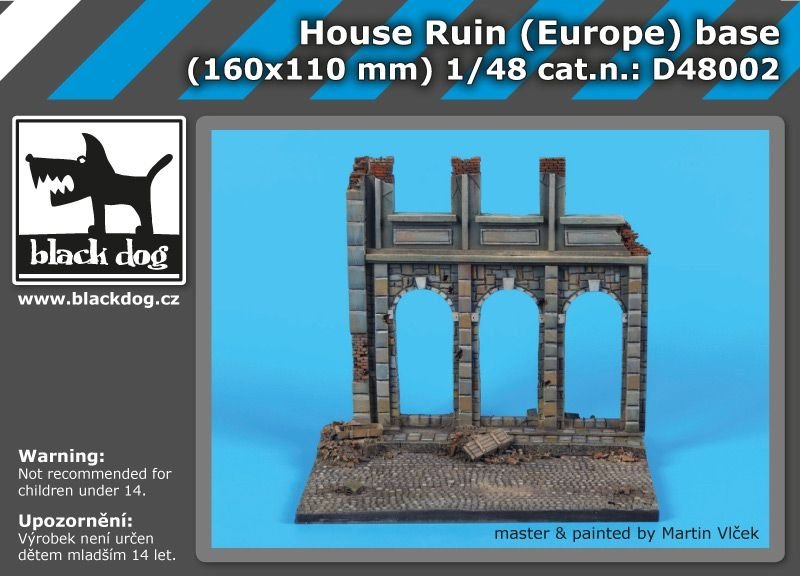 Ruines de maison Black Dog D48002 (Europe) socle 1/48