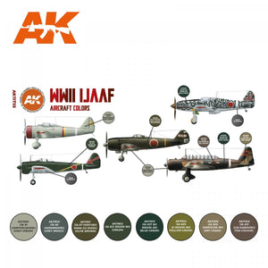 AK Interactive AK11735 WWII IJAAF AIRCRAFT COLORS 8x17 ml – immagine 2