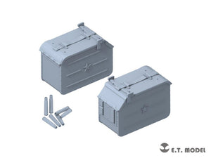 E.T. Model P35-248 Soviet 12.7mm Heavy Machine Gun Ammo Cans Set (3D Printed) 1/35 – zdjęcie 3