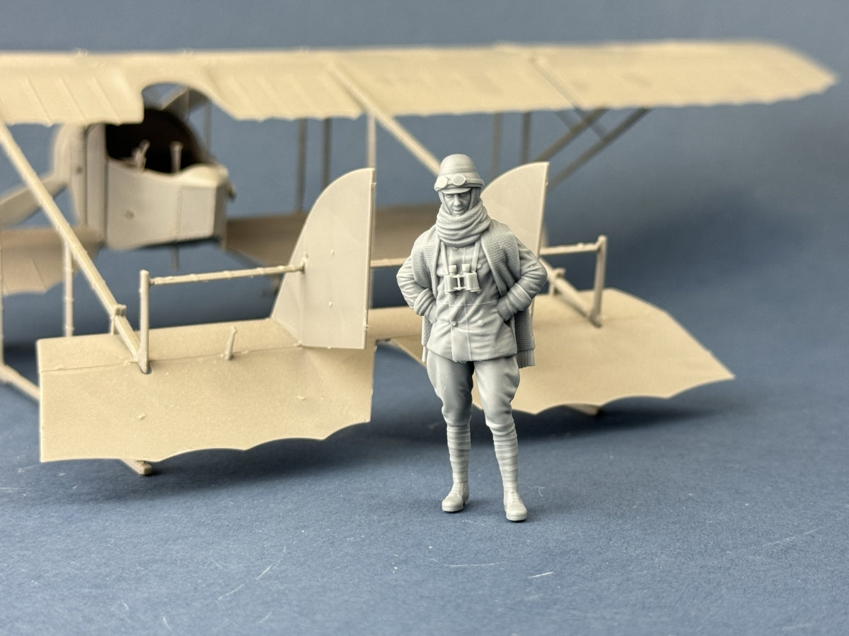 Copper State Models F32-057 Aviateur italien en casque roulé 1/32