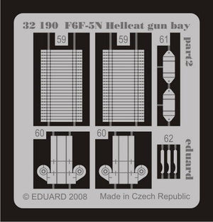 Eduard 32190 F6F-5N gun bay 1/32 TRUMPETER