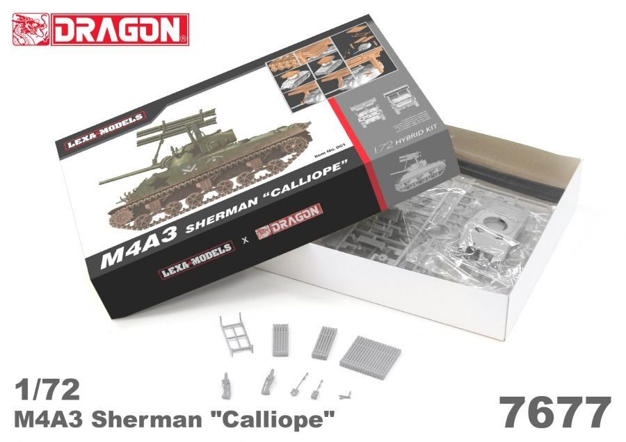 Dragon 7677 M4A3 Sherman &amp;quot;Calliope&amp;quot; (Lexa Models x Dragon Models) Hybrid Kit 1/72 – Bild 2