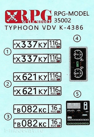 RPG Model 35022 Typhoon-VDV K-4386 w/ 32V01 RCWS 1/35 – zdjęcie 15