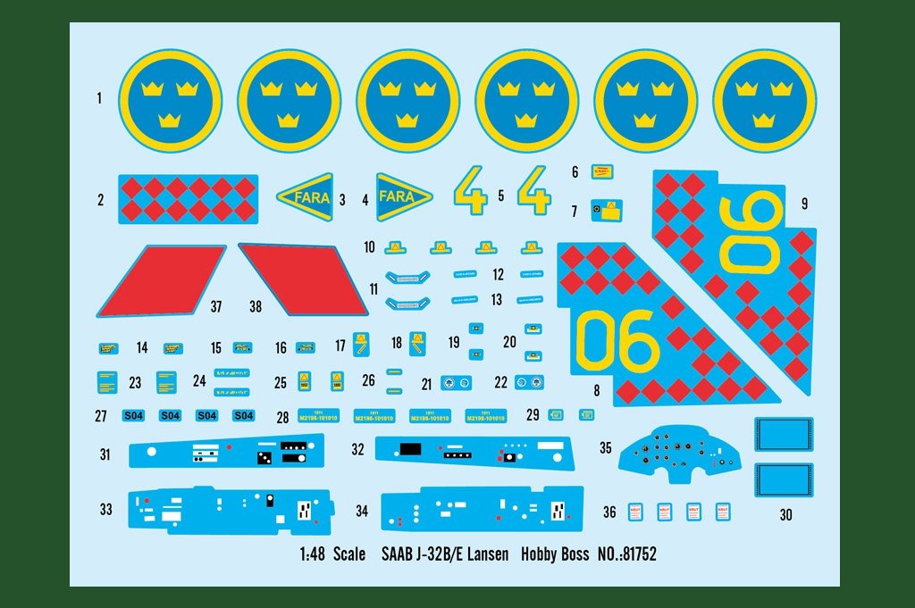 Hobby Boss 81752 SAAB J-32B/E Lansen – Bild 4