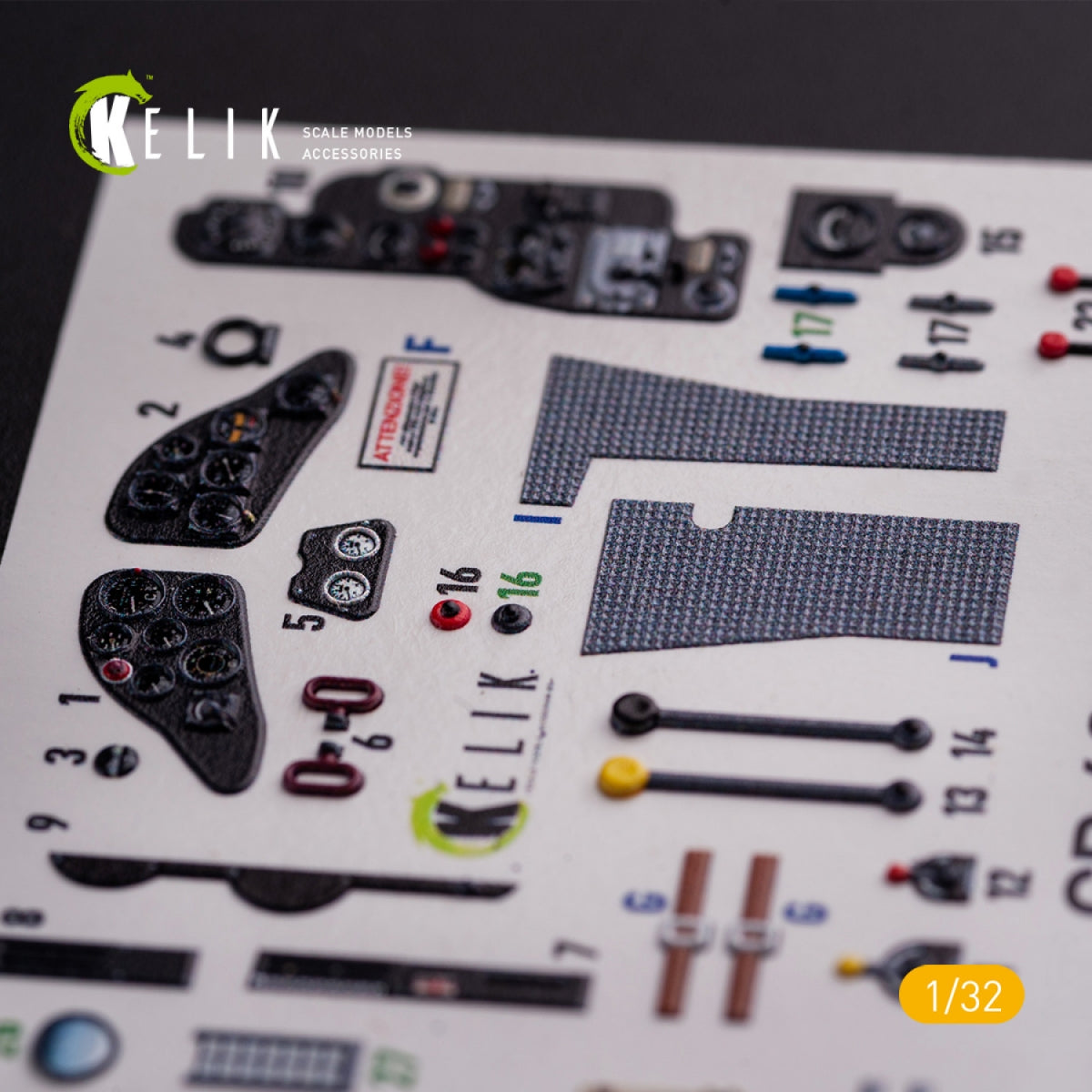 KELIK K32019 CR.42 LW - Interior 3D Decal for ICM kit 1/32 – image 5