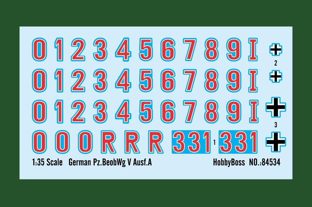 Hobby Boss 84534 German Pz.BeobWg V Ausf.A 1/35 – immagine 11