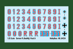Hobby Boss 84534 German Pz.BeobWg V Ausf.A 1/35 – immagine 11